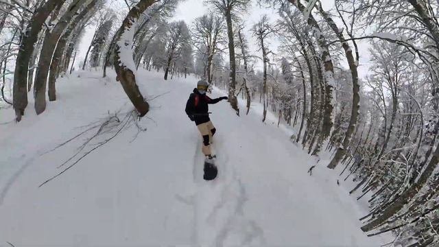 Powder DAY на Розе // Insta 360 One X2
