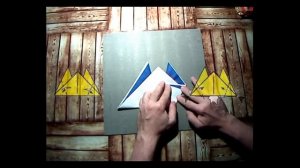 Как сложить салфетку - шапка епископа. Мастер класс. Оригами - видео урок со схемой.