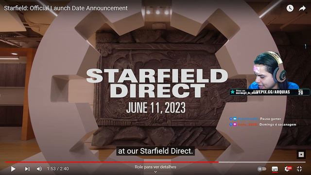 Arquias reagindo ao novo anúncio de STARFIELD смотреть онлайн