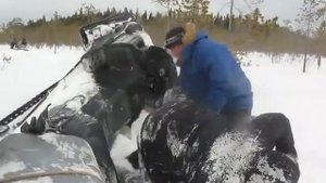 Экстрим на снегоходе