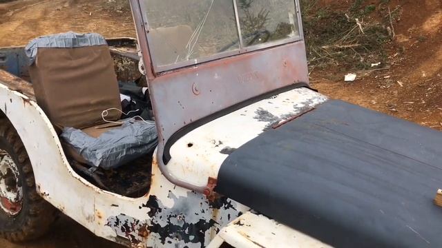 1947 Willys CJ2A fixing and first drive. смотреть онлайн