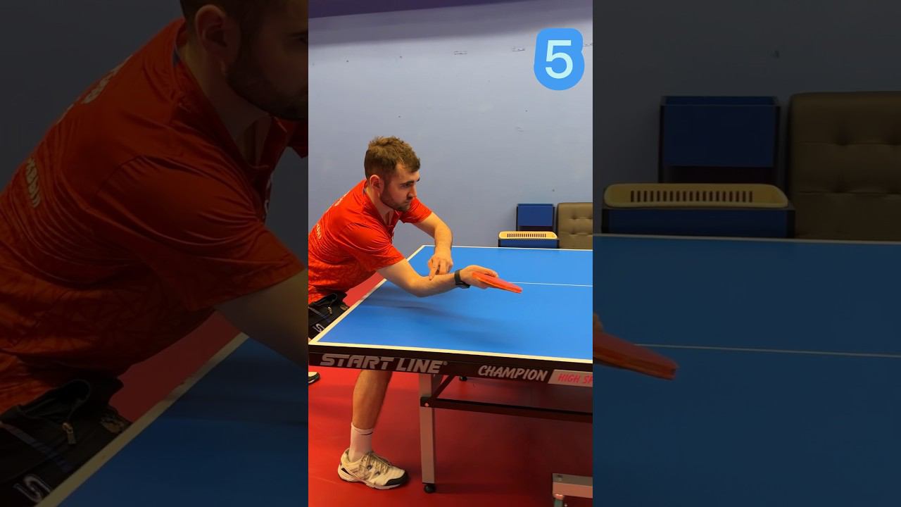 Выход на короткий мяч справа. #tabletennis #shorts смотреть онлайн