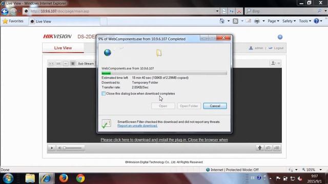 Hikvision - How to install the web components plug in