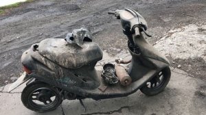 Хонда Дио, мопед с помойки, восстанавливать или нет?))
