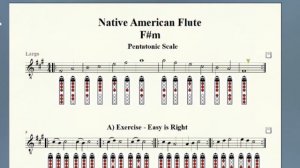 V1 - How to play the "F sharp minor Pentatonic Scale" on the F#m Native American Flute?