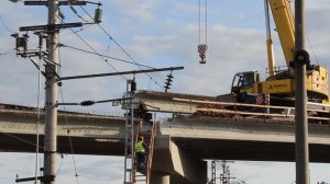 КСМ: Гоголевский путепровод — завершён монтаж балок пролётных строений