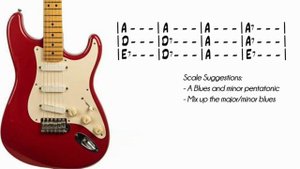 Tasty Shuffle 12 Bar Blues A _ Guitar Backing Track