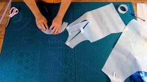 Оригинальная туника с перепадом длины и со складкой по горловине. Раскрой модной туники.mp4