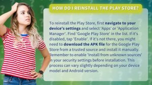 How do I reinstall the Play Store?