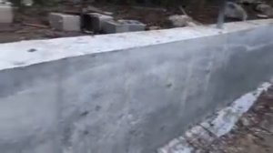 Подпорная стенка .Ленточный фундамент под забор !