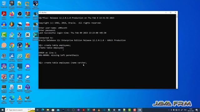 ORA-00906: missing left parenthesis - Oracle Database 12c Error Messages смотреть онлайн
