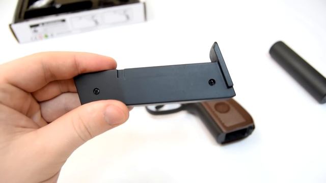 Пистолет страйкбольный Galaxy G.29A Макаров (с глушителем) смотреть онлайн