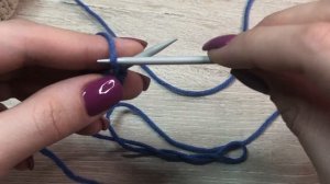 Урок 2. Лицевые и изнаночные петли. Кромочная петля.Вязание для начинающих.