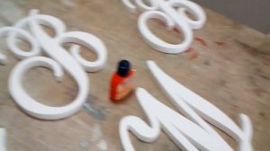 Буквы из пенопласта на свадьбу