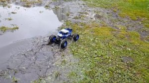 Радиоуправляемая машина амфибия тест на воде часть 2