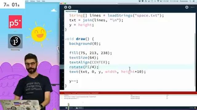Coding Challenge #101: May the 4th Scrolling Text