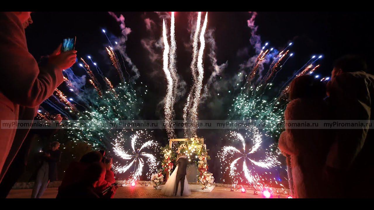 Свадебный торт + пиротехника. Пиромания. смотреть онлайн