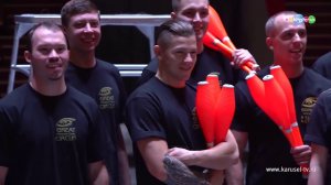 Телеканал «Карусель» о трюке артистов БМГЦ —  Самая длинная перекидка