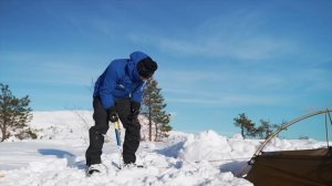 Как установить палатку в зимнем походе