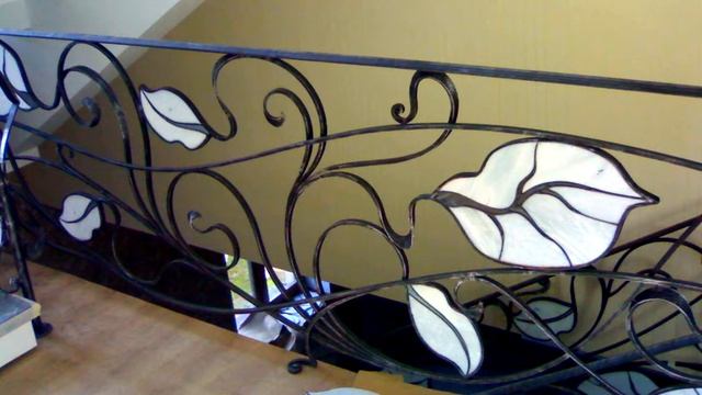 Интересные идеи для изготовления кованых перил на лестнице в доме смотреть онлайн