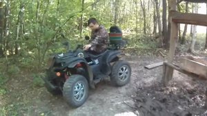 В лес, двигатель от мотоблока (Лифан 6.5) с вариатором квадрик АРМАДА 150ATV.