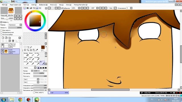 Как сделать себе аватрку для Youtube с помощью Paint Tool SAI смотреть онлайн
