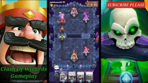 Clash Royale Vs Clash Of Wizards Battle Royale|Card(troops,spells,buildings)|Battle Deck|Gameplay|H