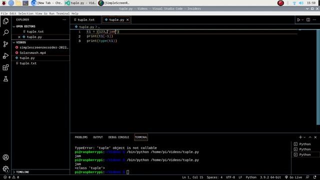 Tuples and its methods in python. Python in hindi | tuple in python