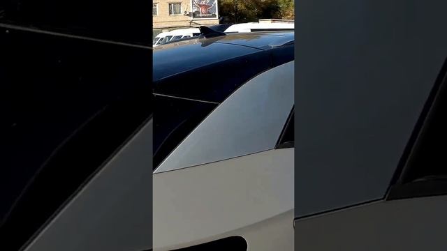 Как смотрится чёрная плёнка с лобовым на сером Volkswagen ID.4 ➤ Тонировка смотреть онлайн