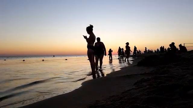 #Витязево,#Анапа #Море #Закат Пляж Витязево онлайн и Паралия
