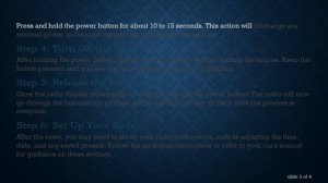 How to Reset Nissan Qashqai Radio