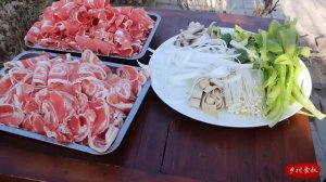 HALF SHEEP and 4 KILOS of BEEF Make Hotpot, so Warm and Delicious | Uncle Rural Gourmet