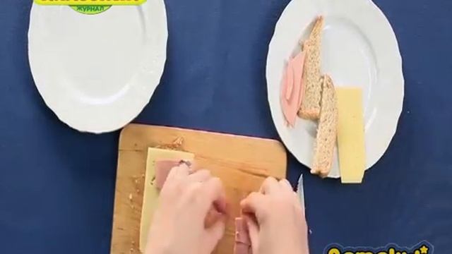 Классные бутерброды. Бутерброд "Съедобный телефон"
