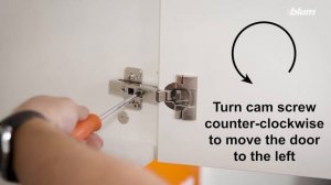 CLIP top BLUMOTION 110° Side Adjustment: How to adjust side gaps between cabinet doors