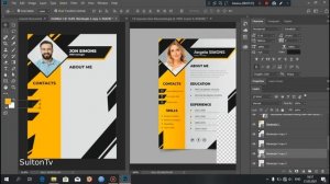 CV Resume design preparation.|CV Rezyume dizayn tayyorlash. #4-Photoshop darsligi.