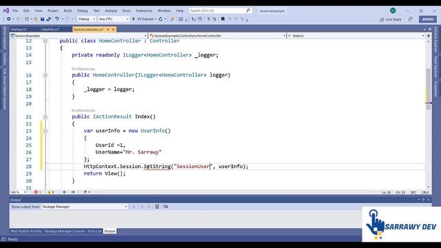Asp.Net Core / DotNet Core  MVC  - How to use Session