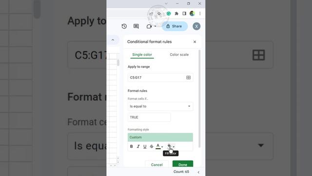 Format Checkboxes in Google Sheets - Malayalam