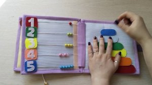 Книжка для Агаты, книжка из фетра