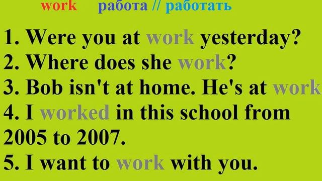 1 Самые популярные английские слова