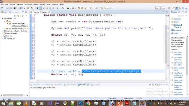 Introduction To Java Programming Exercise 2 19a смотреть онлайн