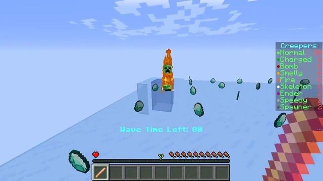 Пулялки криперами! - Diamond Defender 2 minecraft map карта майнкрафт мини-игра смотреть онлайн