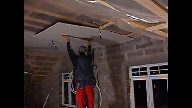 Как в одну face и без присоблений пришить ГКЛ на потолок :-) смотреть онлайн