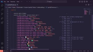 Custom Spotify web modding for Opera GX