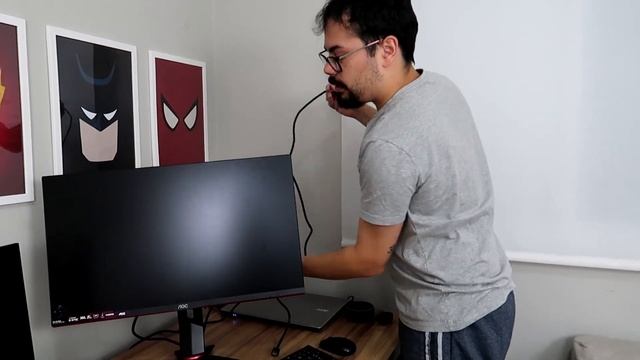 LIGANDO PELA PRIMEIRA VEZ MONITOR GAMER AOC 27G2 144hz E G-SYNC #160 смотреть онлайн