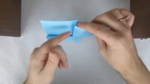 Оригами Новогодний бантик из бумаги