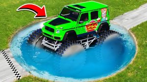 ПРОЕХАЛ ГЛУБОКУЮ ЯМУ С ВОДОЙ НА ГИГАНТСКОМ ГЕЛИКЕ ВЛАДА А4 НА ПИЛАХ  ГТА 5 МОДЫ РАЙЛЮХА