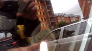 Царапины на боковых стеклах KIA Ceed