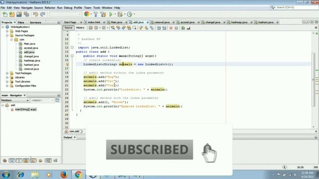 Linkedlist in java | doubly linkedlist | add or remove elements смотреть онлайн