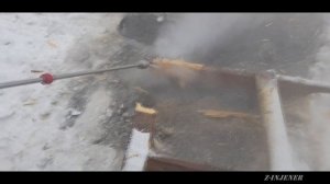 АВД 500 бар. Турбофреза. Я в шоке от его возможности. Разрушительная сила. Дерево в щепки.