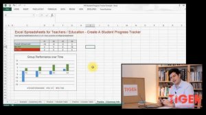 Excel for Teachers: Student Progress Tracker Part 3 of 3 - Create Summary Table and Chart